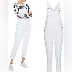 Frame Denim white overalls